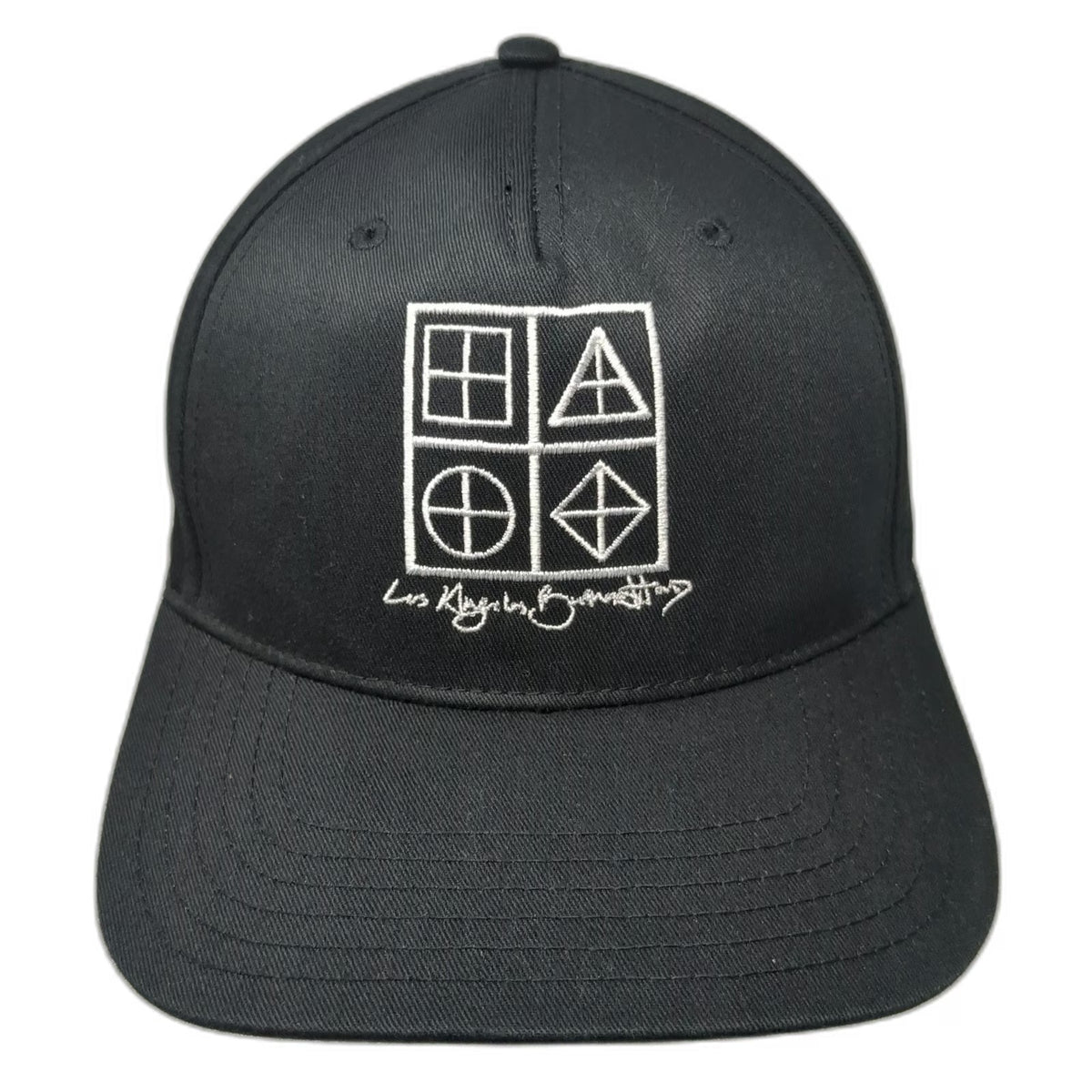Otto 5 Panel Black Hat One Size Snapback Los Angeles Bunratty Logo Side Patch
