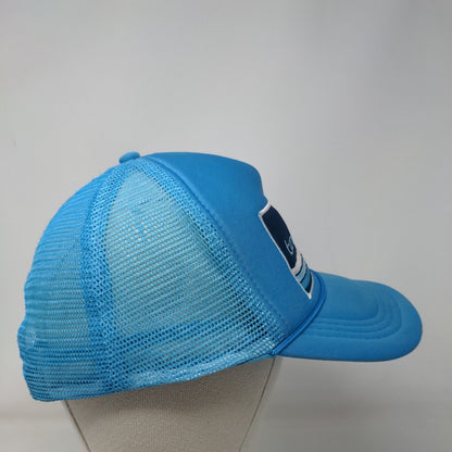 Bumble Bff Snapback Trucker Hat Blue One Size Adjustable Mesh Back Rope