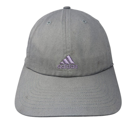 Adidas Aeroready Slideback Hat Gray One Size Adjustable Embroidered 6 Panel
