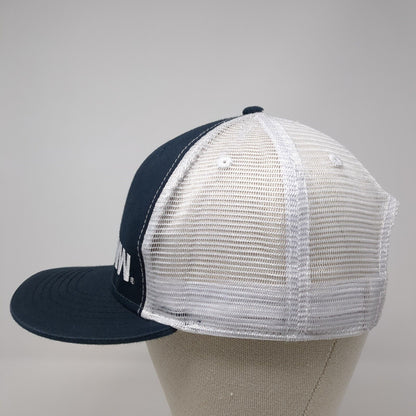 FNW Snapback Mesh Back Trucker Hat Blue OSFA Adjustable Embroidered