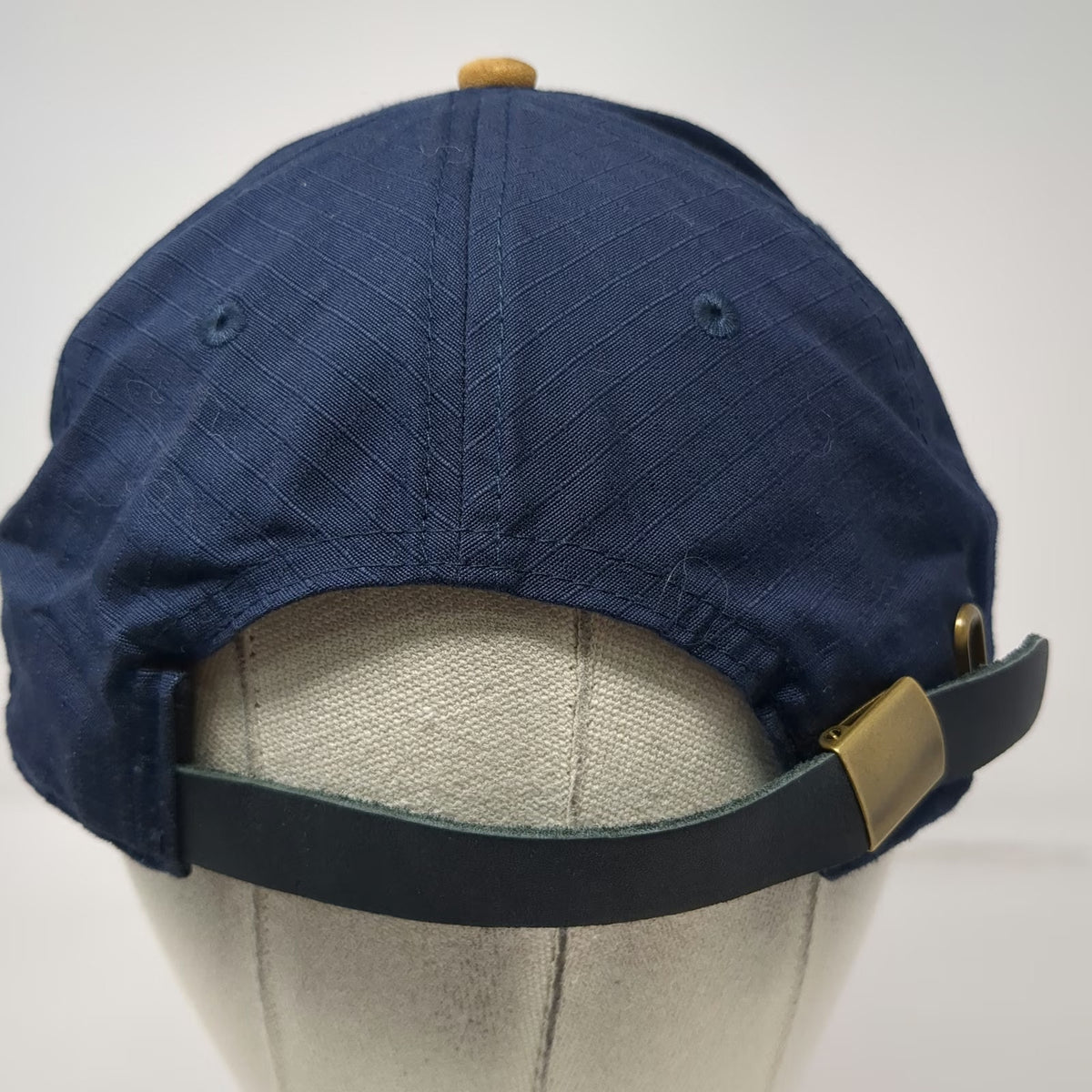 Pukka Baseball Cap Blue OSFM Tamarack Est 2004 Suede Brim Slideback Patch Hat
