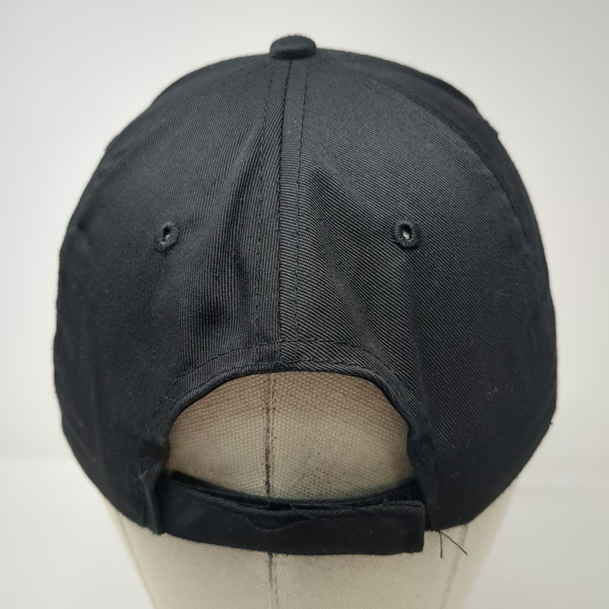 Big Custom Baseball Cap Black One Size ACME Logo Embroidered Strapback Hat