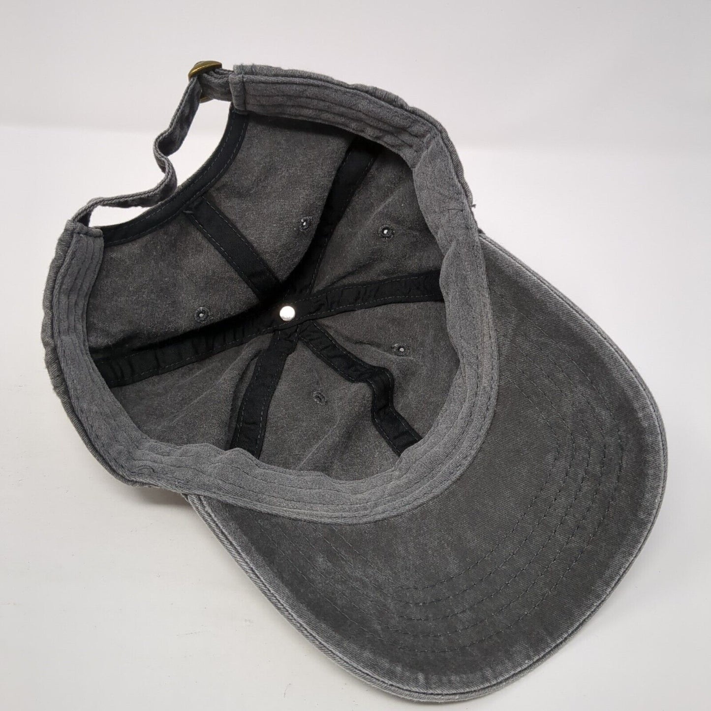 Beer Me Slideback Hat Gray Black Soot One Size Adjustable Vent Holes