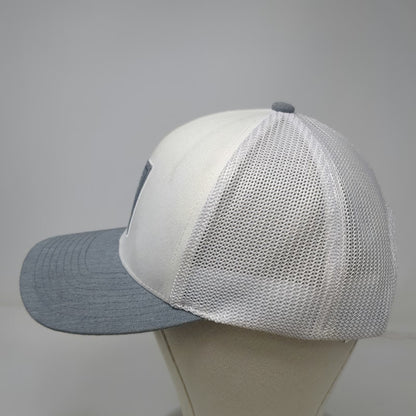 TravisMathew Trucker Hat White One Size Palm Tree Patch Mesh Snapback Golf Cap