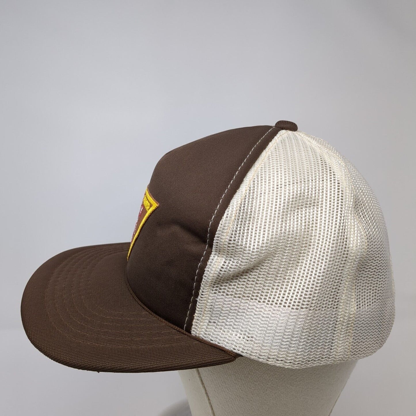 Idaho Power Snapback Trucker Hat Brown One Size Adjustable Mesh Back YoungAn