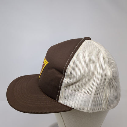 Idaho Power Snapback Trucker Hat Brown One Size Adjustable Mesh Back YoungAn