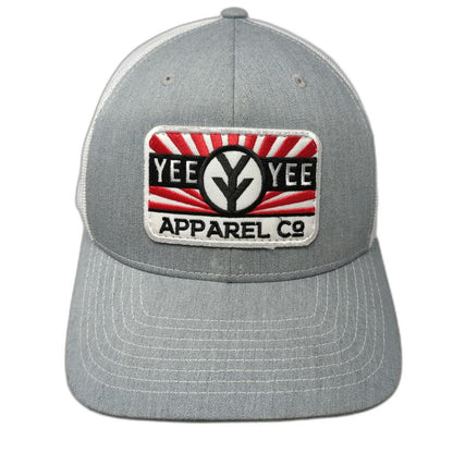 Richardson Yee Yee Apparel Co Trucker Hat Gray One Size Snapback Mesh Back Patch