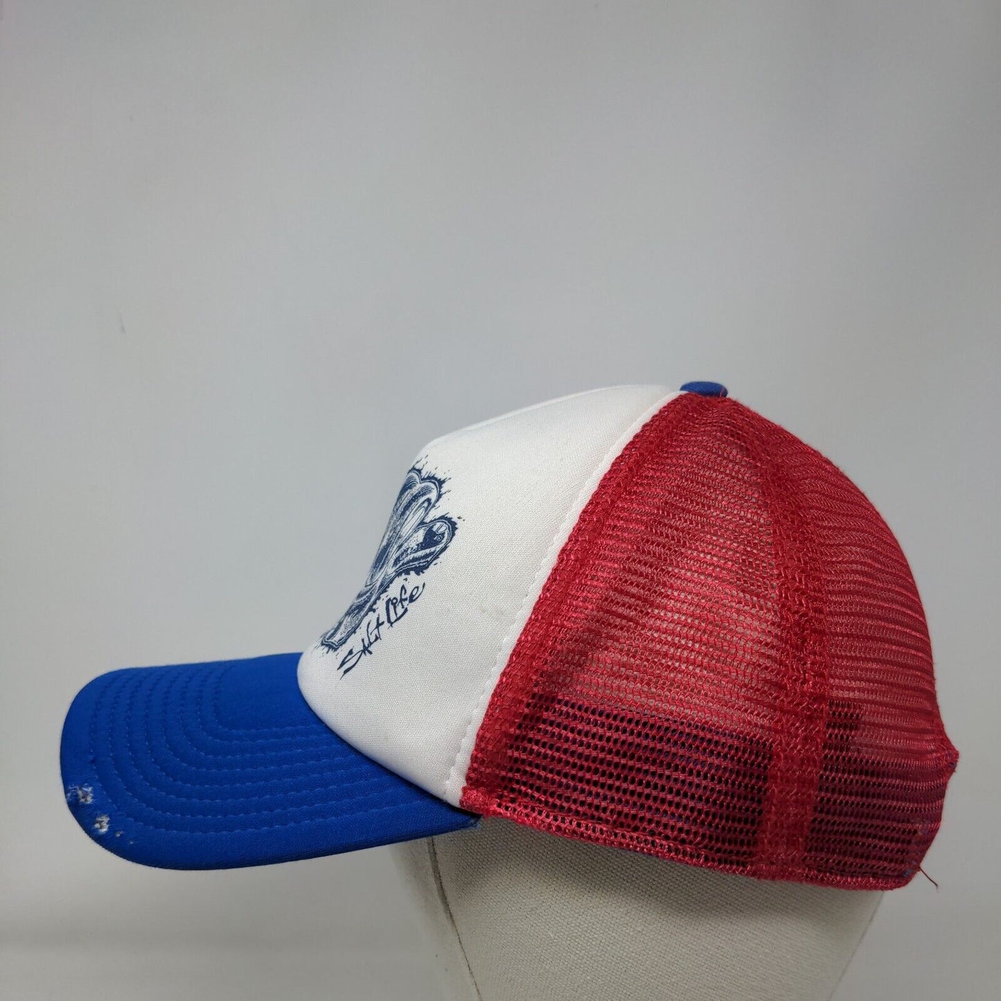 Salt Life Snapback Trucker Hat Multicolor OSFM Adjustable Mesh Back Polyester