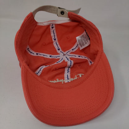 Champion Slideback Hat Pink OSFA Embroidered Adjustable Vent Holes