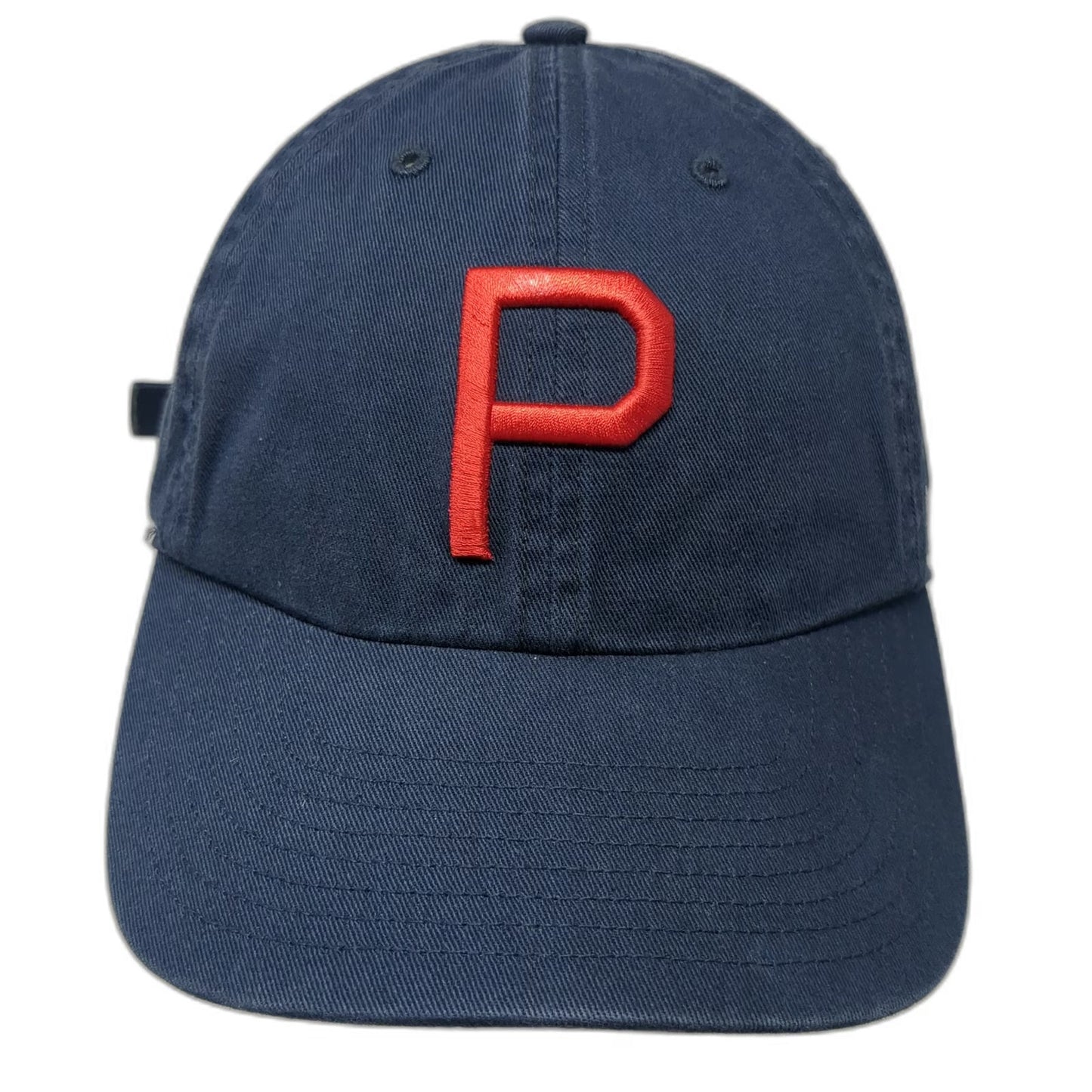 '47 Baseball Cap Blue One Size Adjustable Slideback Embroidered Letter P Hat