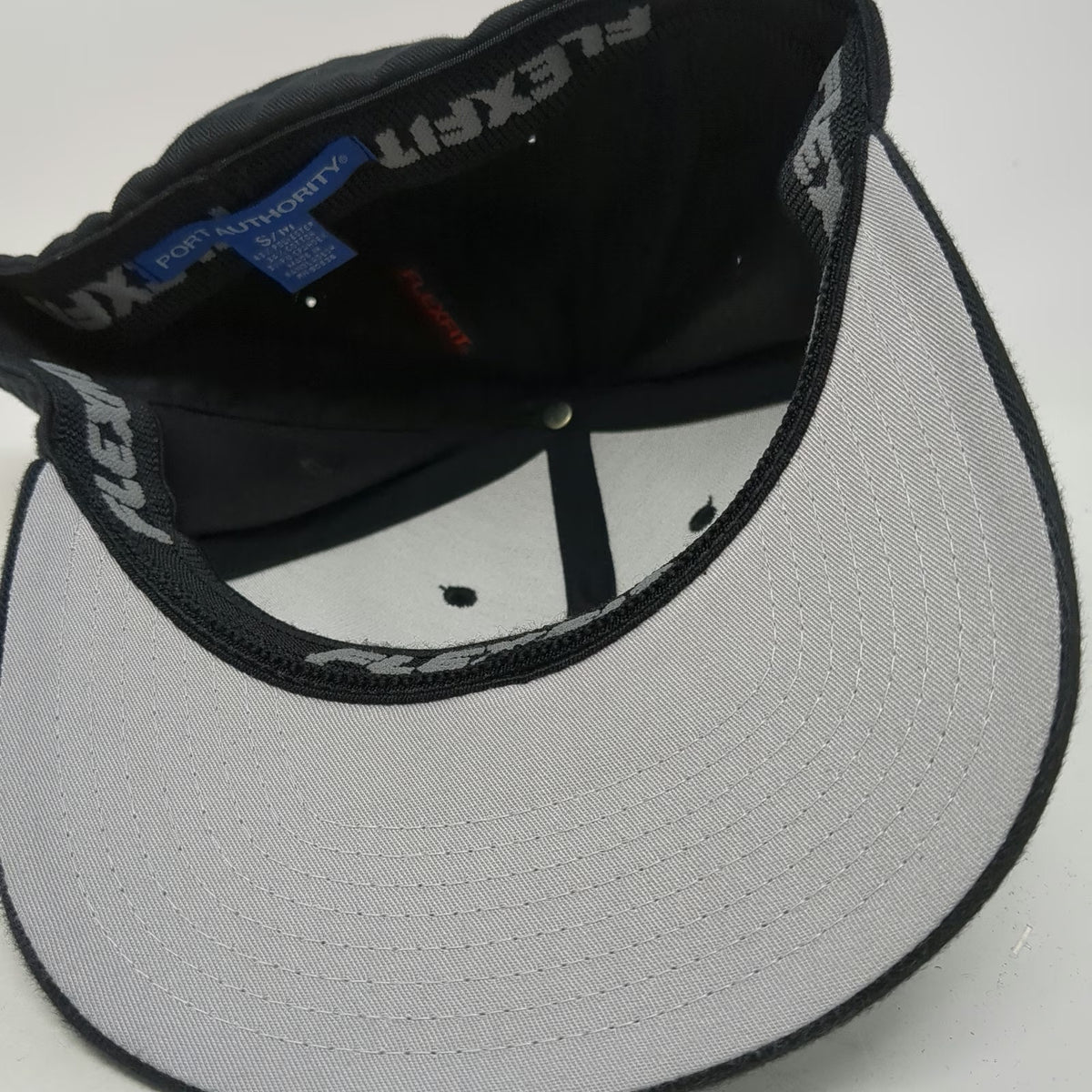 Port Authority Paige Mechanical Group Baseball Cap Black M Fitted Flexfit Hat