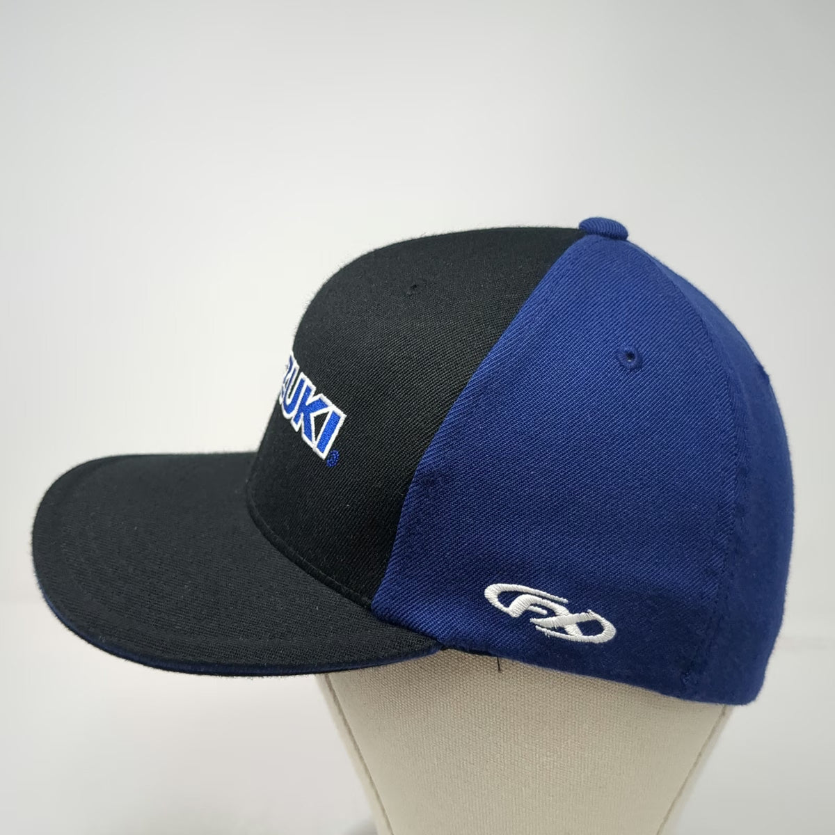 Factory Effex Suzuki Logo Baseball Cap Black Blue M Flexfit Hat FX Graphic