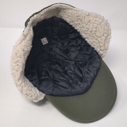 Ireland Shamrock Fitted Trapper Hat Green One Size Faux Fur Lined
