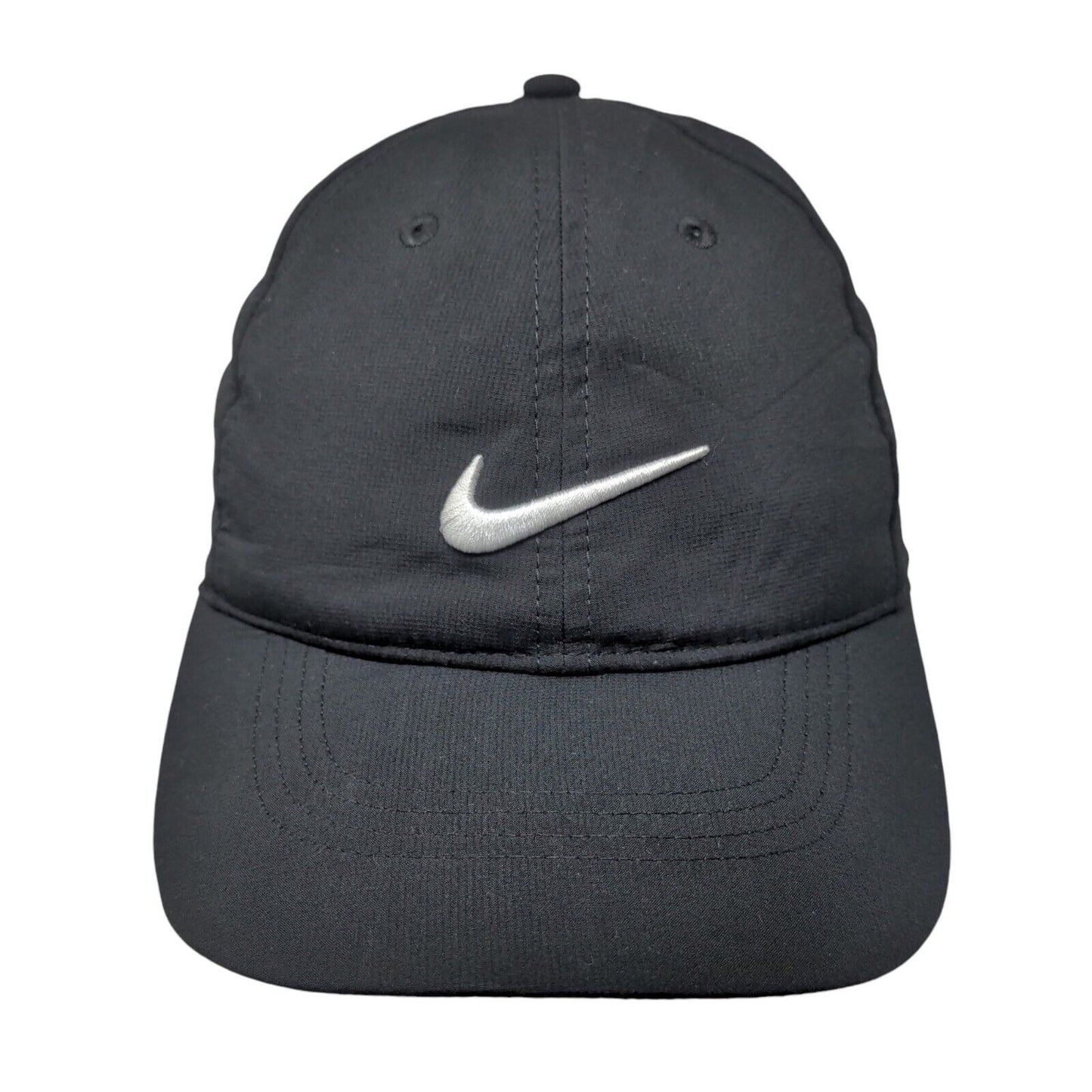 Nike Legacy91 Strapback Hat Black OSFM Embroidered Swoosh Dri-Fit