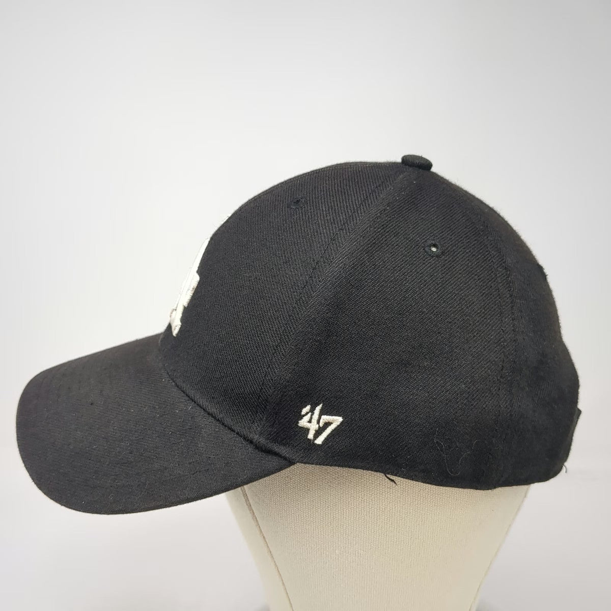 47 Brand Baseball Cap Black One Size Los Angeles Dodgers Strapback Hat MLB Fan