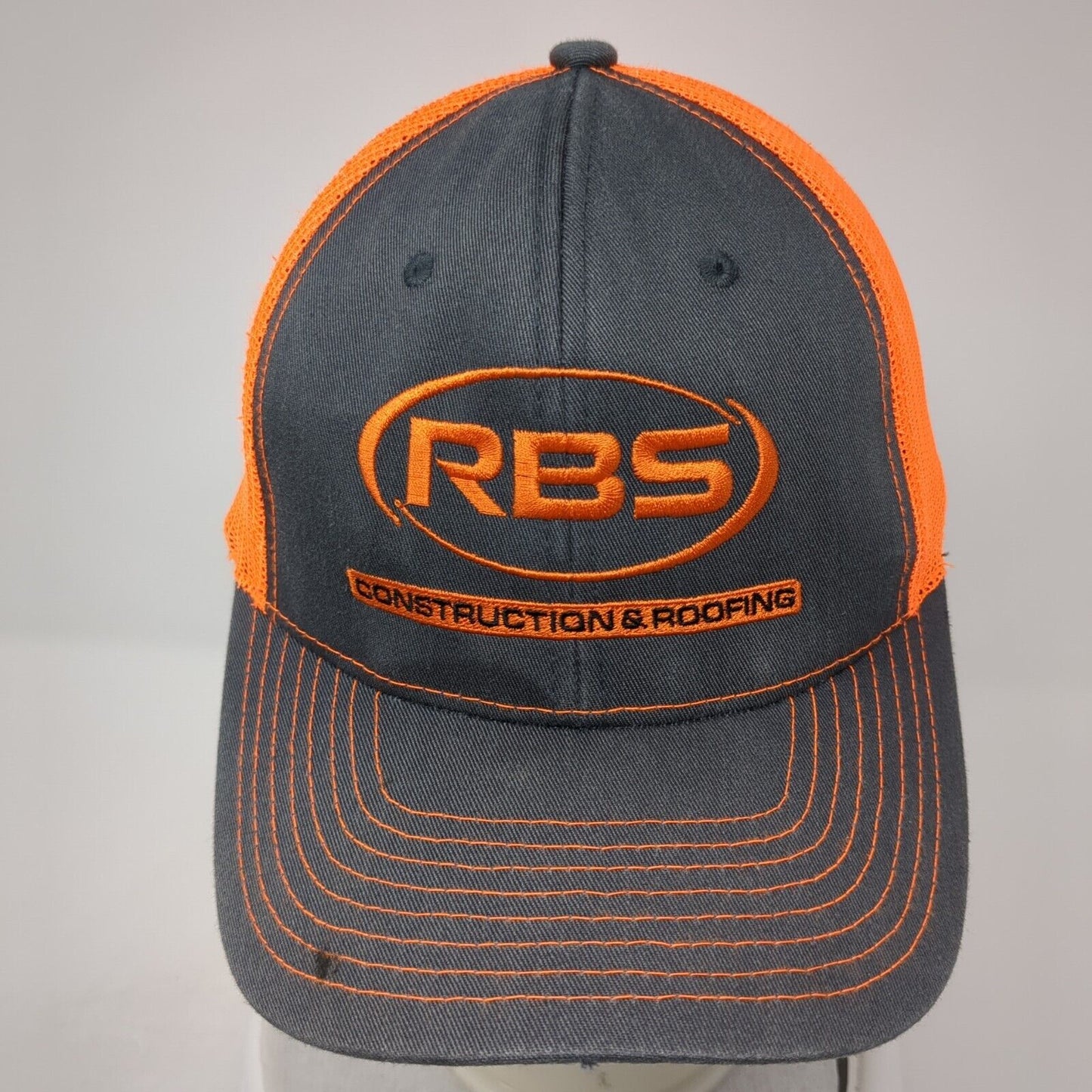 RBS Construction & Roofing Snapback Trucker Hat Multi One Size Mesh Back