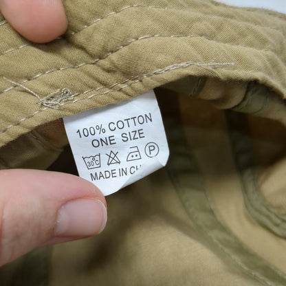 Newsboy Cap Beige One Size Side Buckles Slideback Cotton Panelled Driving Hat