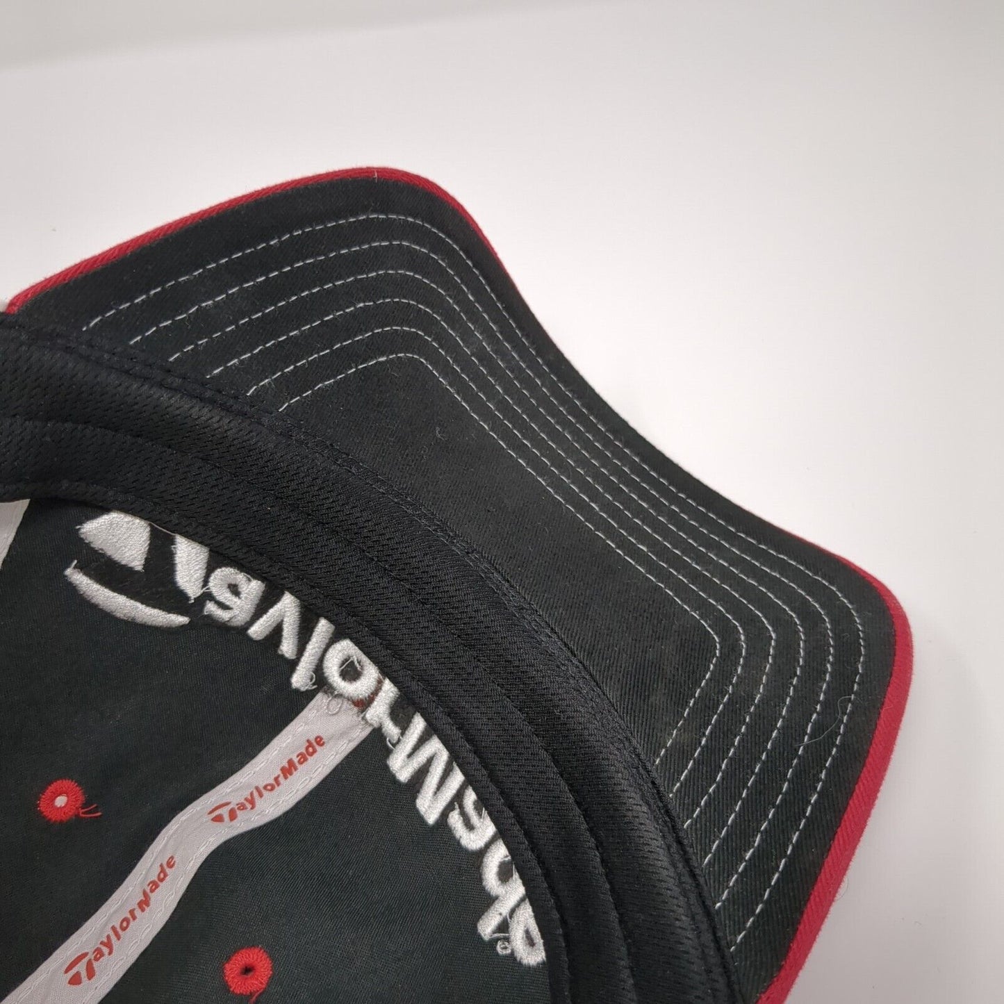 TaylorMade Slideback Hat Red One Size Adjustable Embroidered 6 Panel Tmax Gear