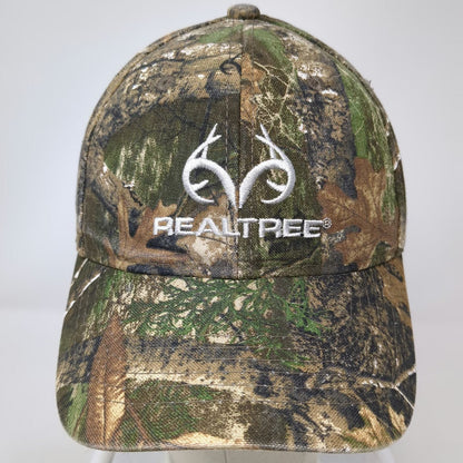 Realtree Snapback Green One Size Camo Embroidered Logo Forest Hunting Hat