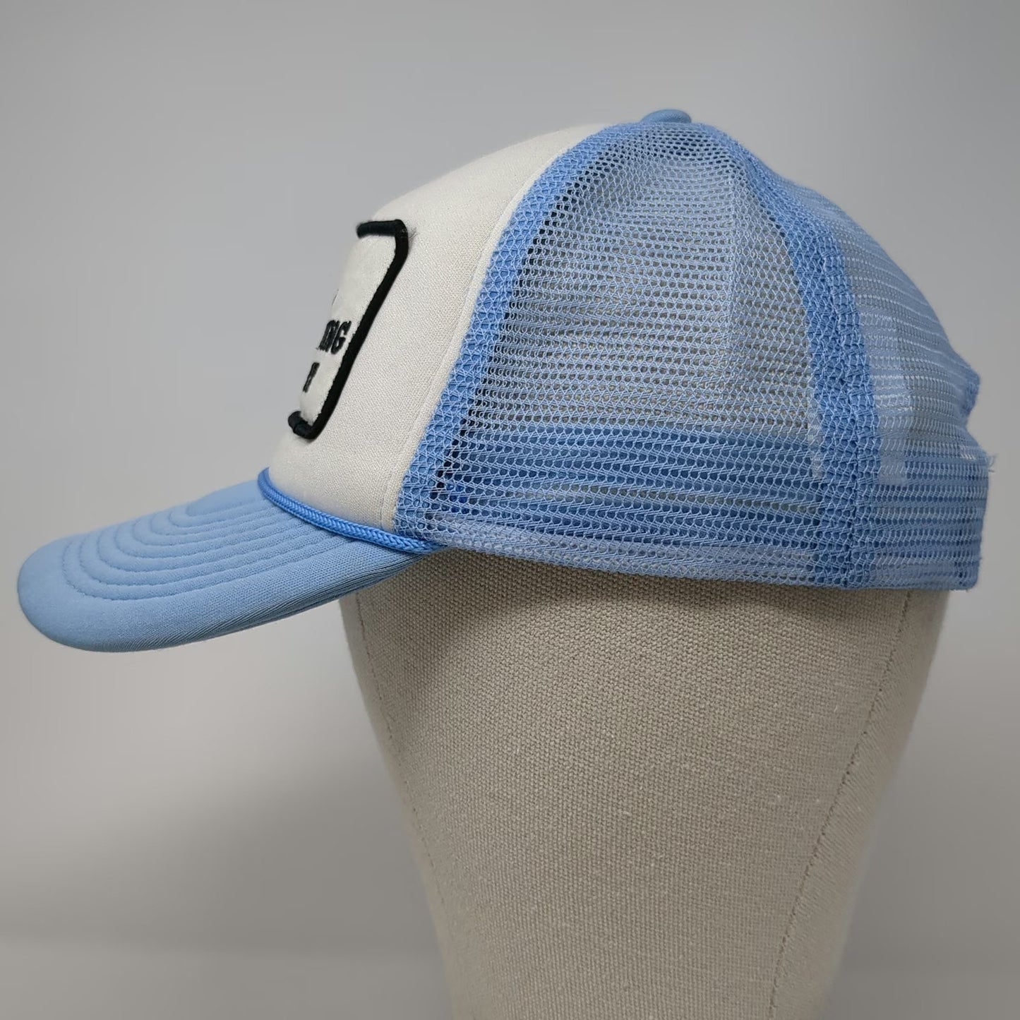 Spirit Trucker Hat Blue One Size Pipe Laying Expert Mesh Foam Snapback Rope