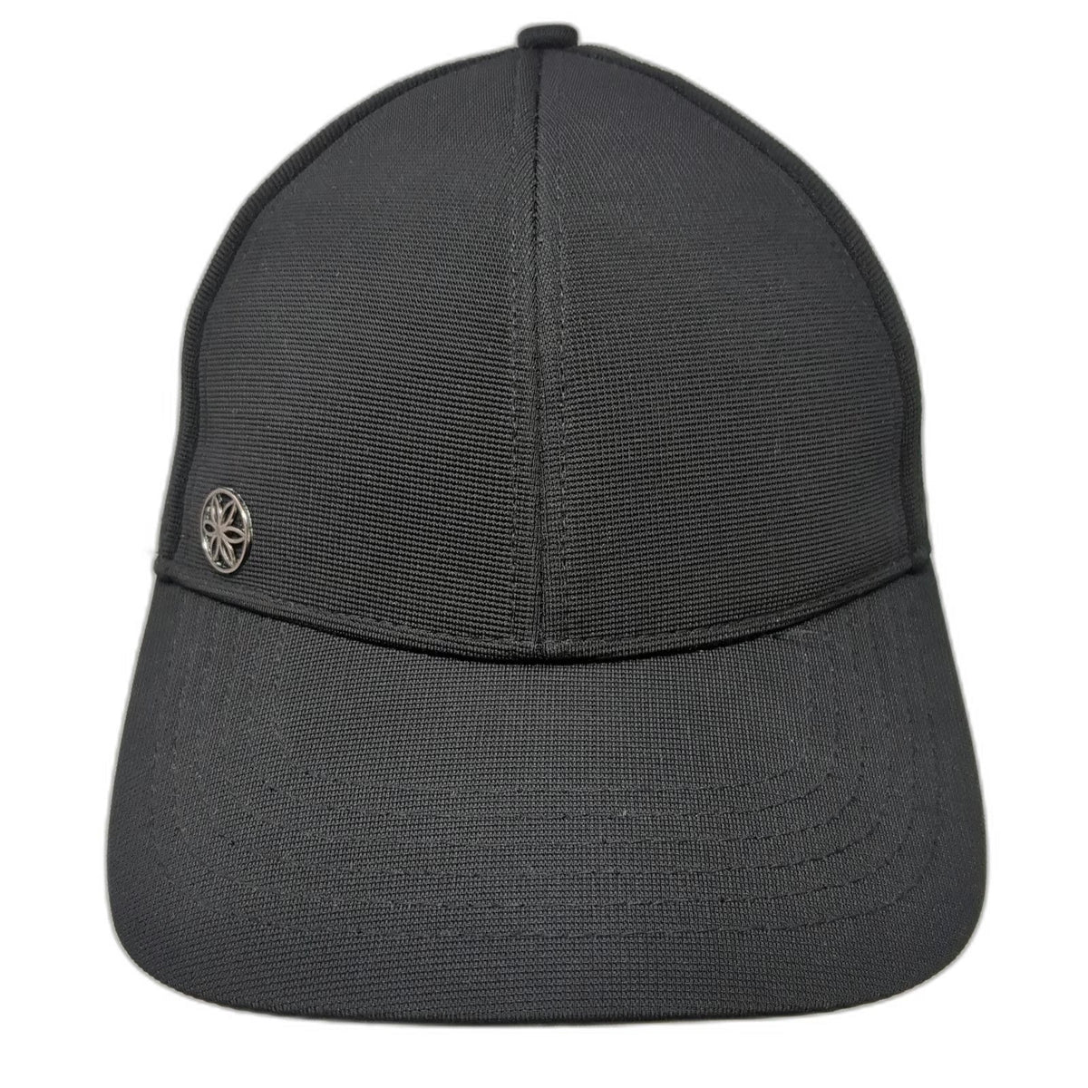 Gaiam Baseball Cap Black One Size Perforated Breathable Adjustable Slideback Hat