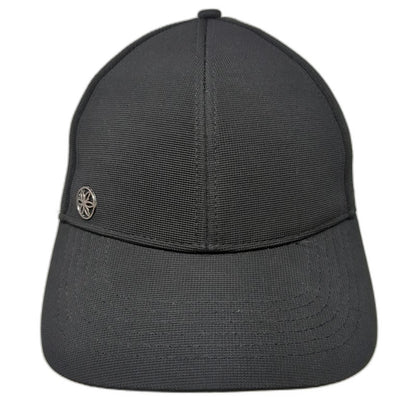 Gaiam Baseball Cap Black One Size Perforated Breathable Adjustable Slideback Hat
