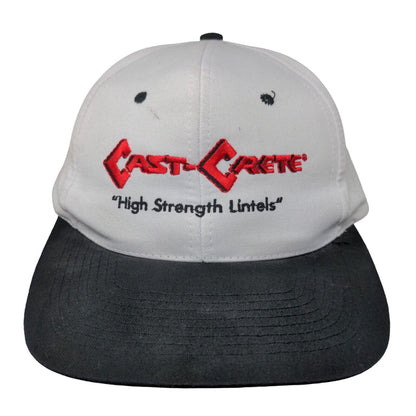 Cast-Crete High Strength Lintels Snapback Hat White One Size Colorblock