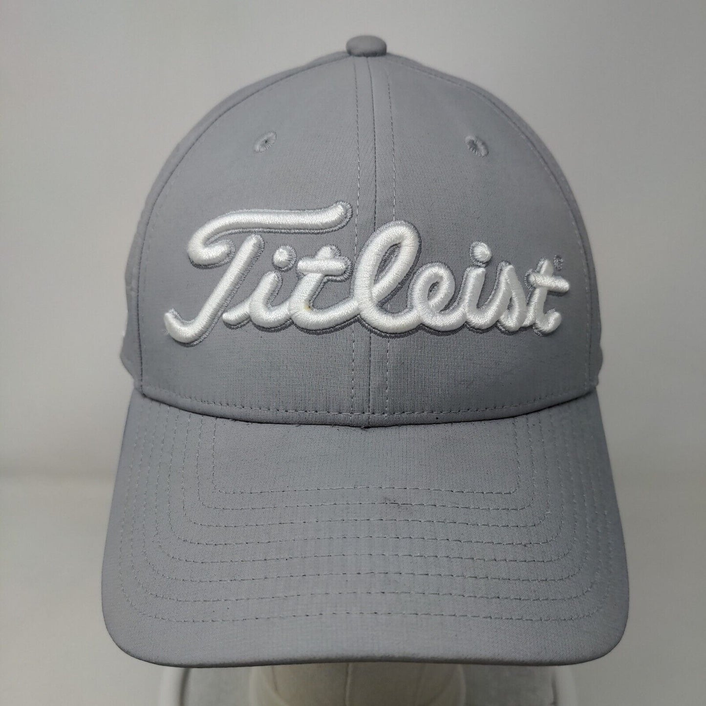 Titleist FJ Pro V1 Slideback Hat Gray One Size Embroidered Adjustable