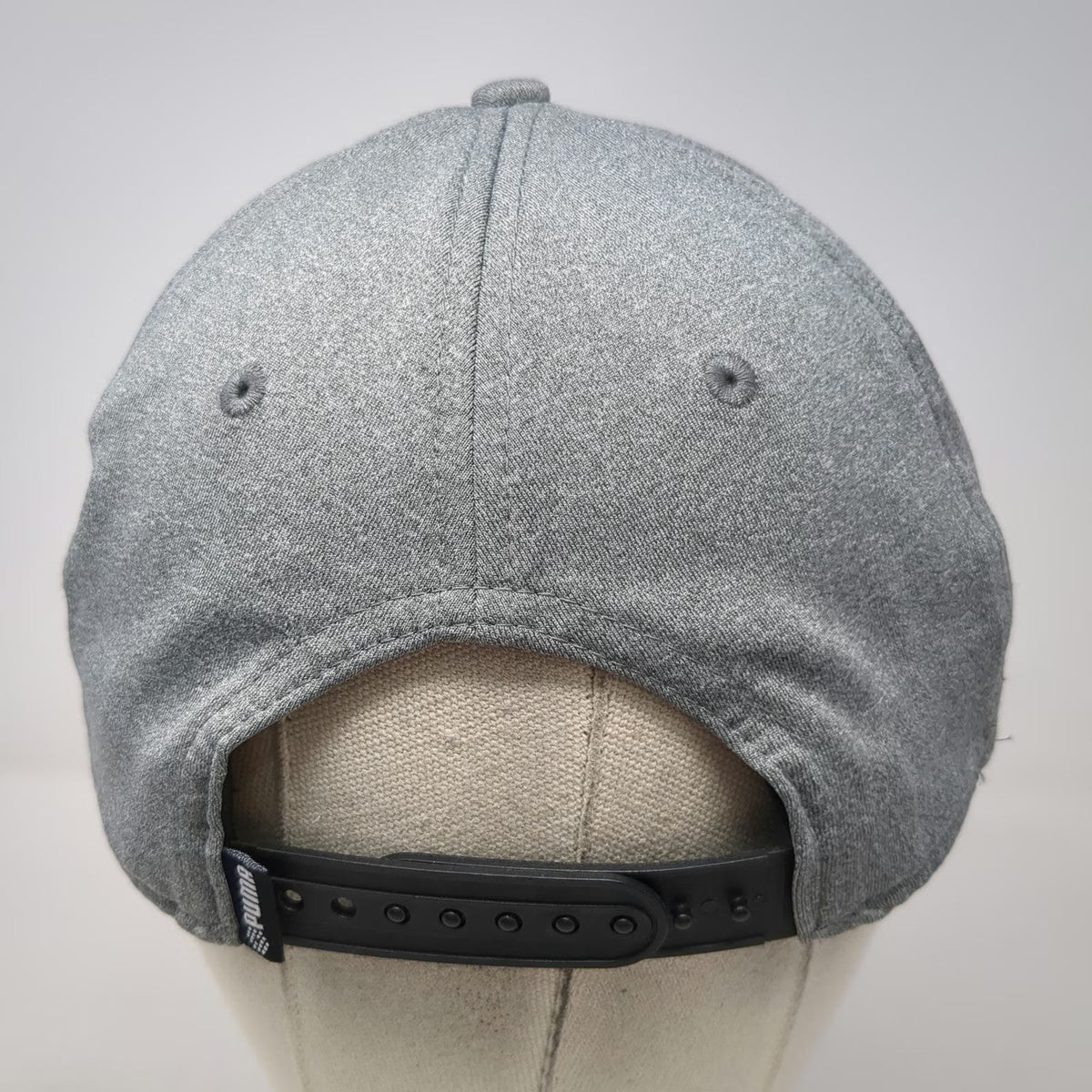 Puma 5 Panel Gray Hat One Size Snapback Golf Performance Adjustable Logo Cap