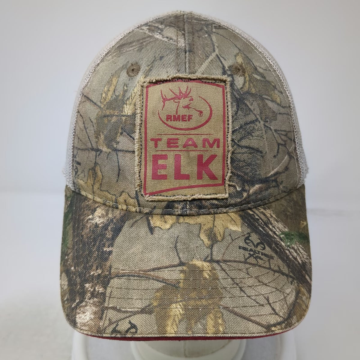 Outdoor Cap Baseball Brown One Size Mesh Back Realtree Camo RMEF Team Elk Hat