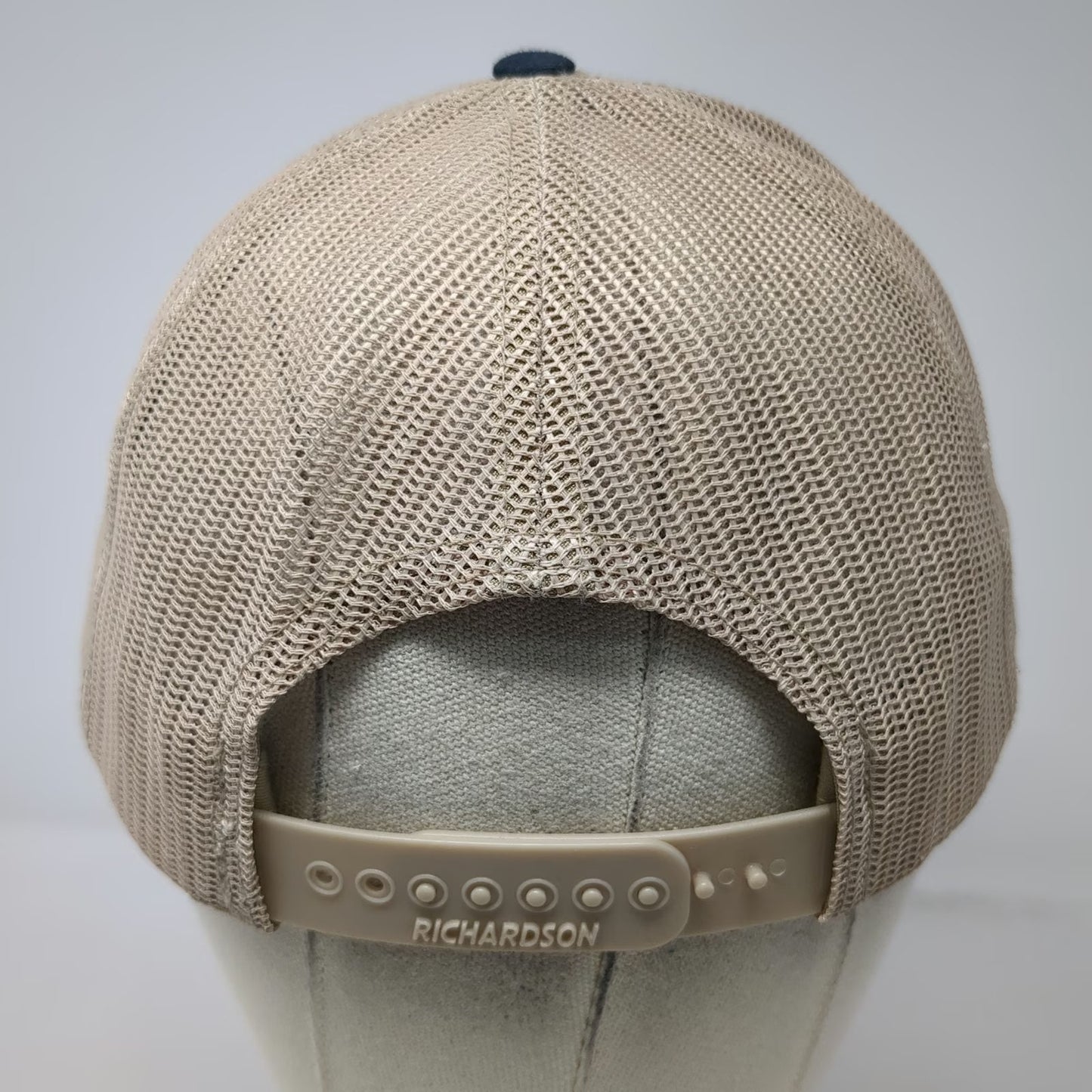 Richardson Trucker Hat Blue One Size Cape May Lewes Ferry Patch Mesh Snapback