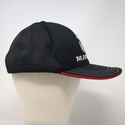 Unionwear Snapback Black One Size US Marines EGA Logo Embroidery Made USA Hat