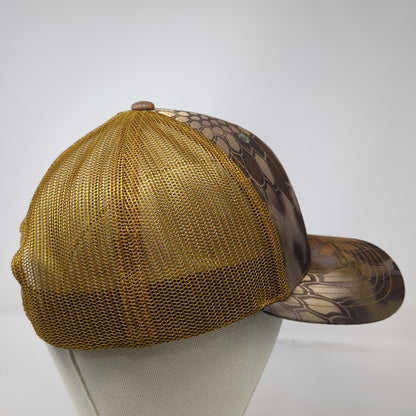 Richardson Trucker Hat Brown Camo One Size Snapback Seid Crane Service Mesh