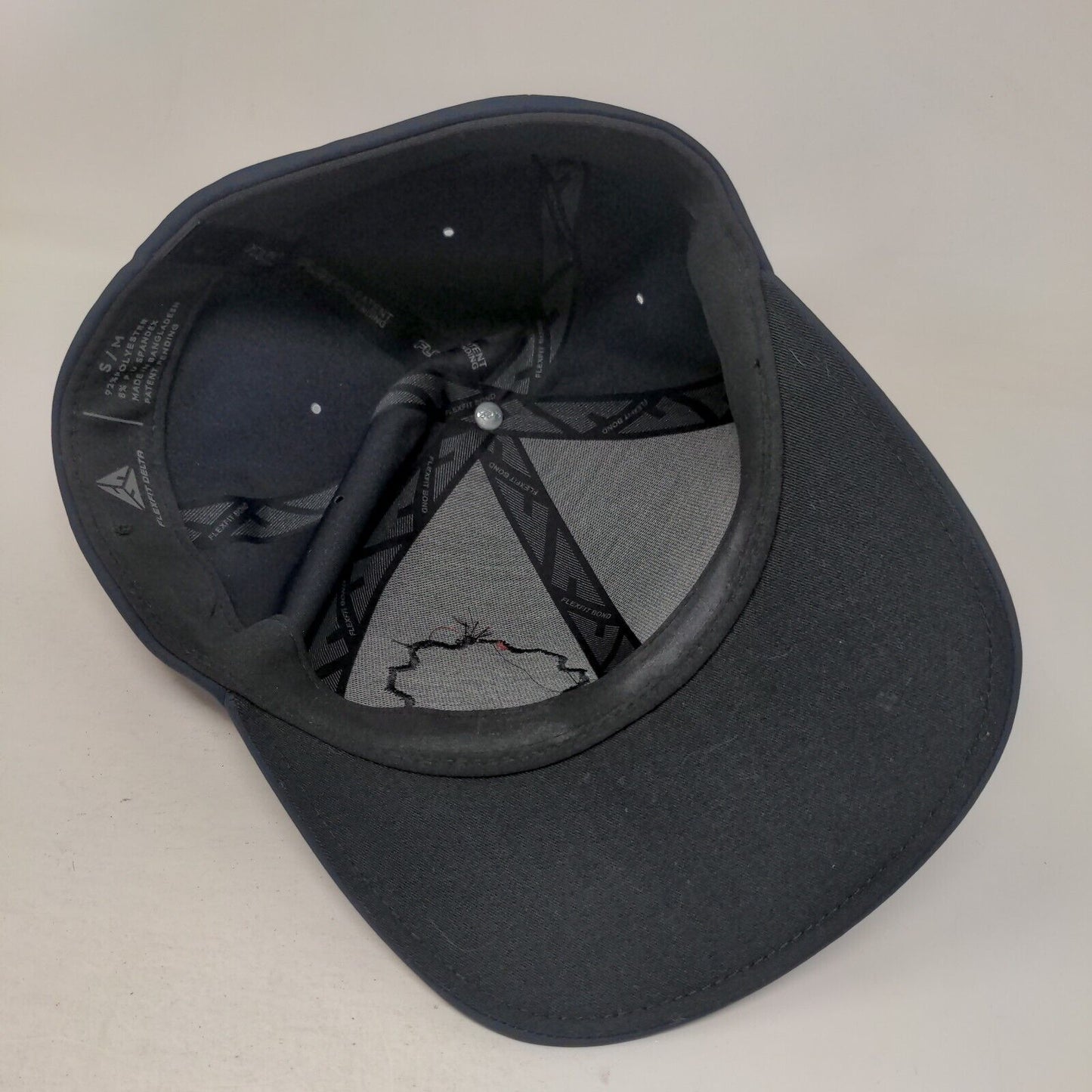 Warriors Fitted Hat Blue S/M Lightweight Embroidered 6 Panel Flexi Fit Delta