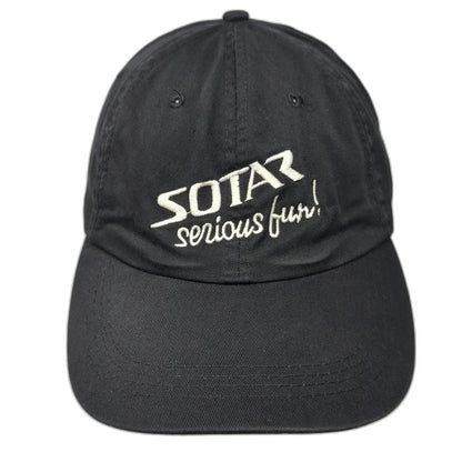 Ouray SOTAR Serious Fun Black Baseball Cap One Size Fitted Whitewater Raft Hat