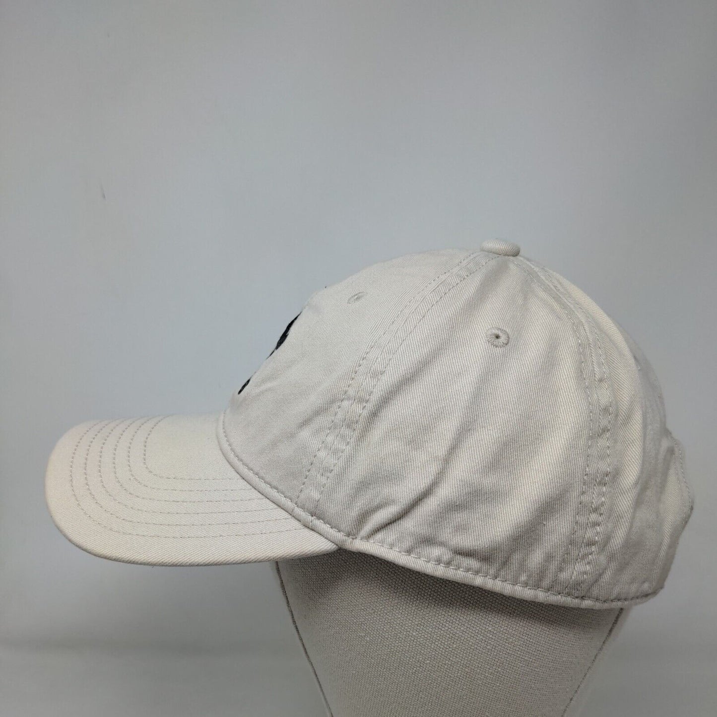 Adidas Slideback Hat Tan OSFM Adjustable Embroidered Vented Holes 6 Panel