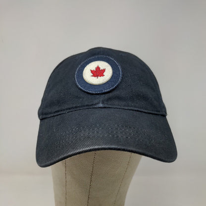 Red Cano Men's Strapback Hat Blue Adjustable Embroidered Canada Logo