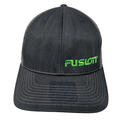 Fusion Snapback Mesh Back Trucker Hat Black One Size Richardson