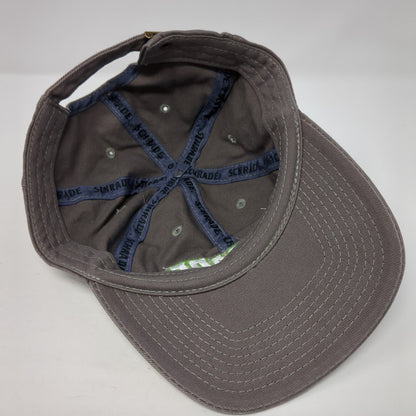 Schrade Slideback Hat Gray One Size Adjustable Embroidered 6 Panel