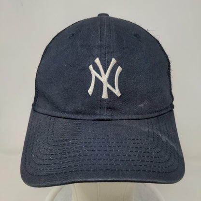 New Era Mens Fitted Mesh Back Hat Blue S-M Embroidered New York Yankees 39Thirty