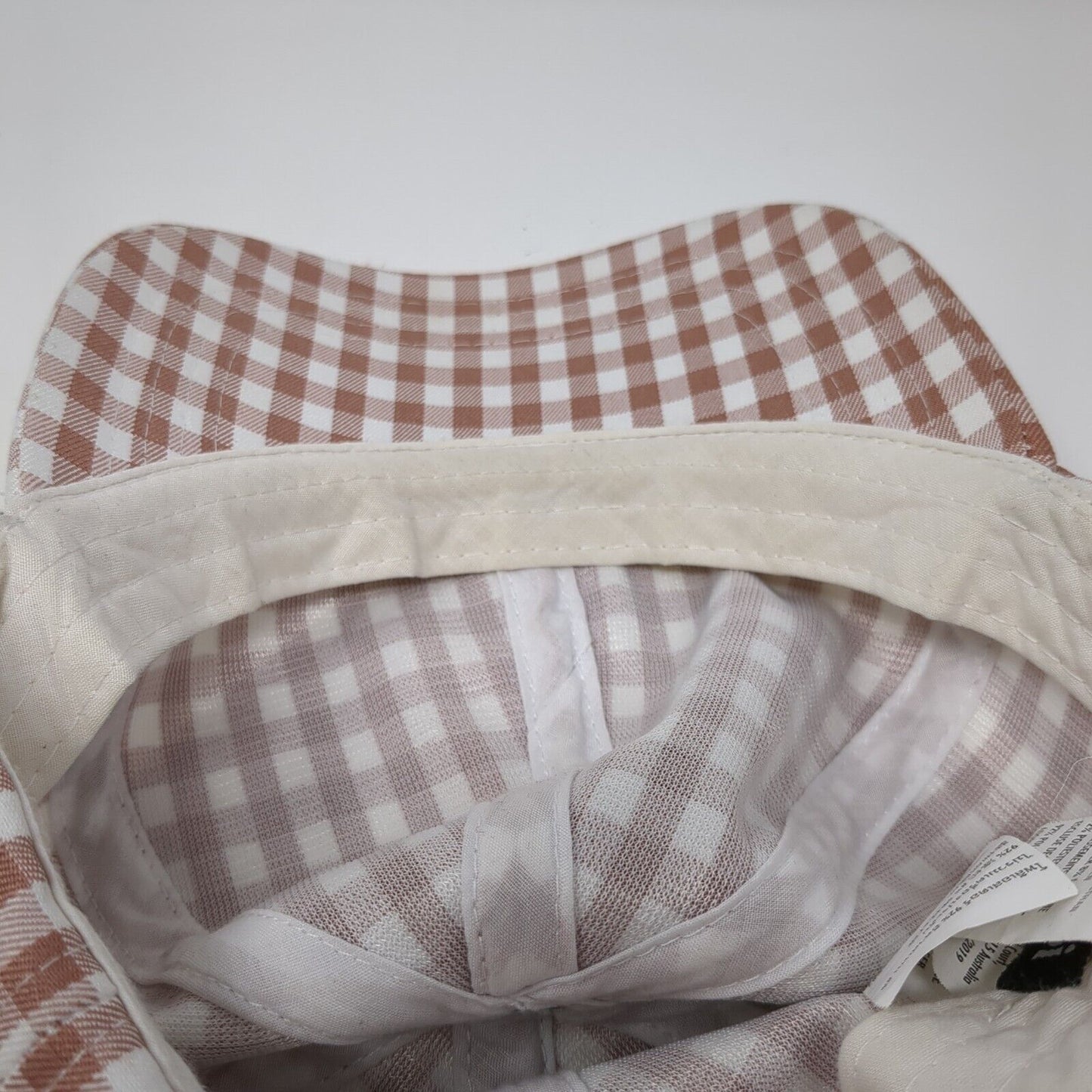 Rubi Slideback Hat Multicolor One Size Adjustable Gingham 6 Panel Blank