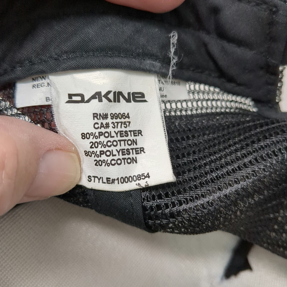 Dakine Trucker Hat Black One Size Mesh Back Rope Snapback Deer Graphic Outdoor