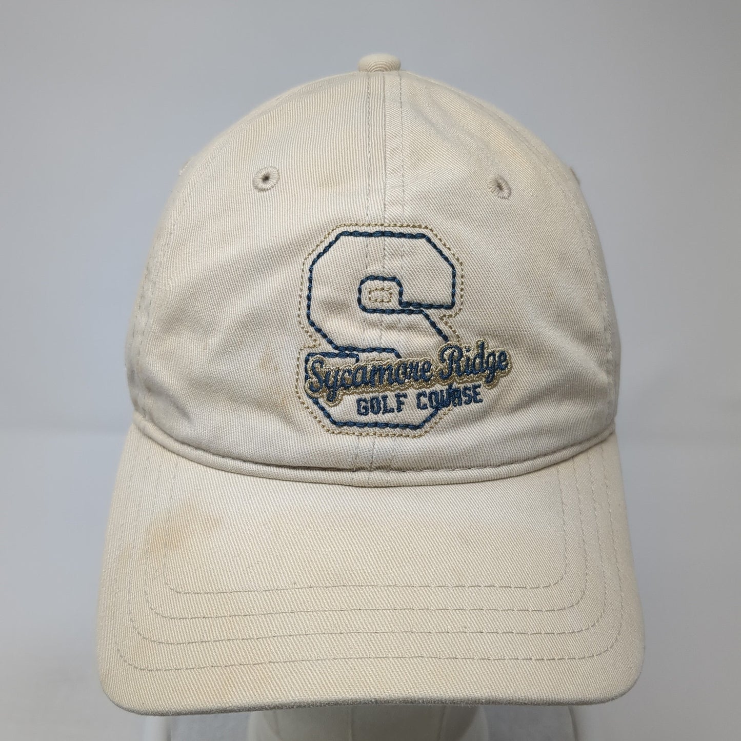 Sycamore Ridge Golf Course Baseball Cap Beige OS Adjustable Embroidered Pukka