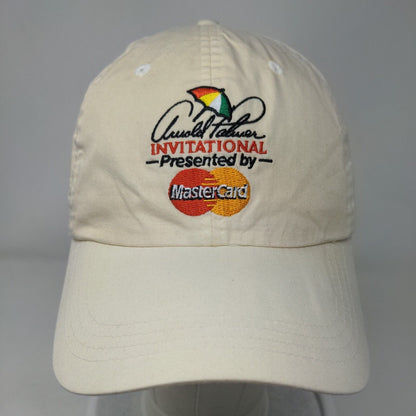 Arnold Palmer Invitational Mastercard Strapback Hat Tan Classic Cut Bay Hill