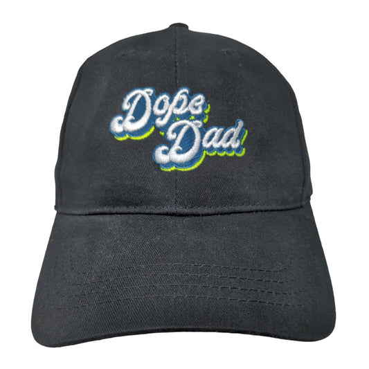 Cap American Men's Strapback Hat Black Adjustable Dope Dad Embroidered Logo