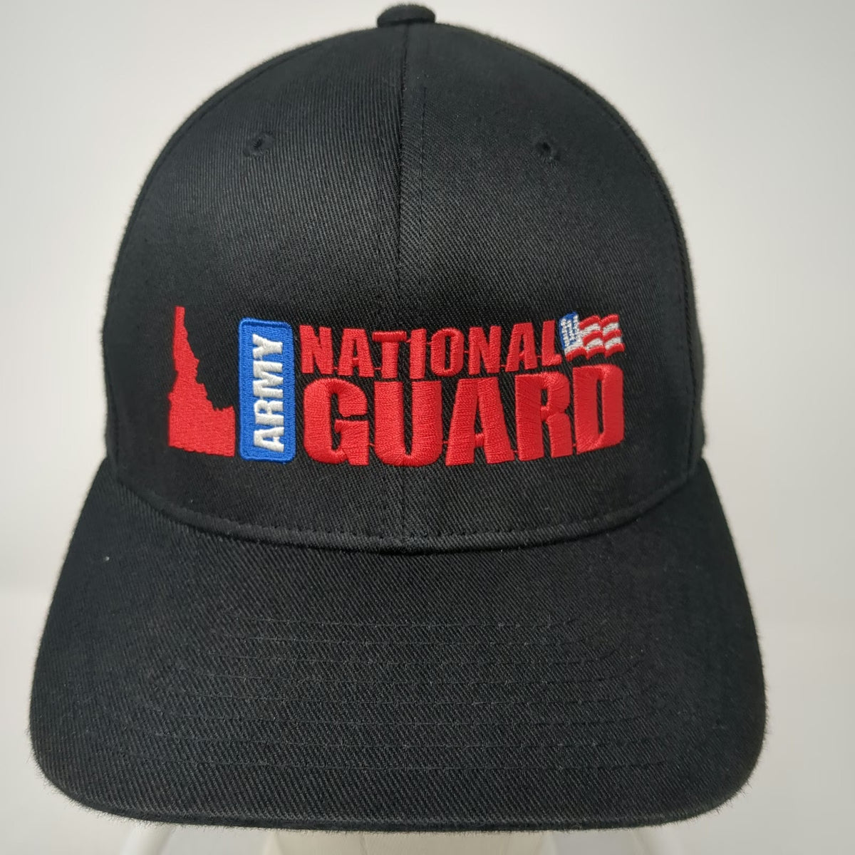 Port Authority Baseball Cap Black M Idaho Army National Guard Flexfit Hat State