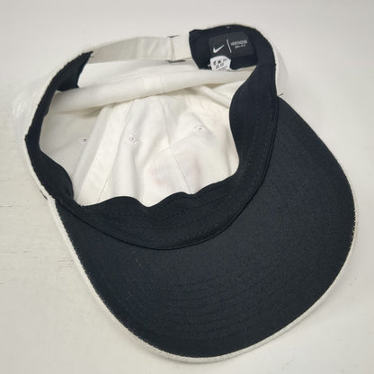 Nike Illinois Fighting Illini NCAA White One Size Cap Dri-Fit Slideback Hat Logo