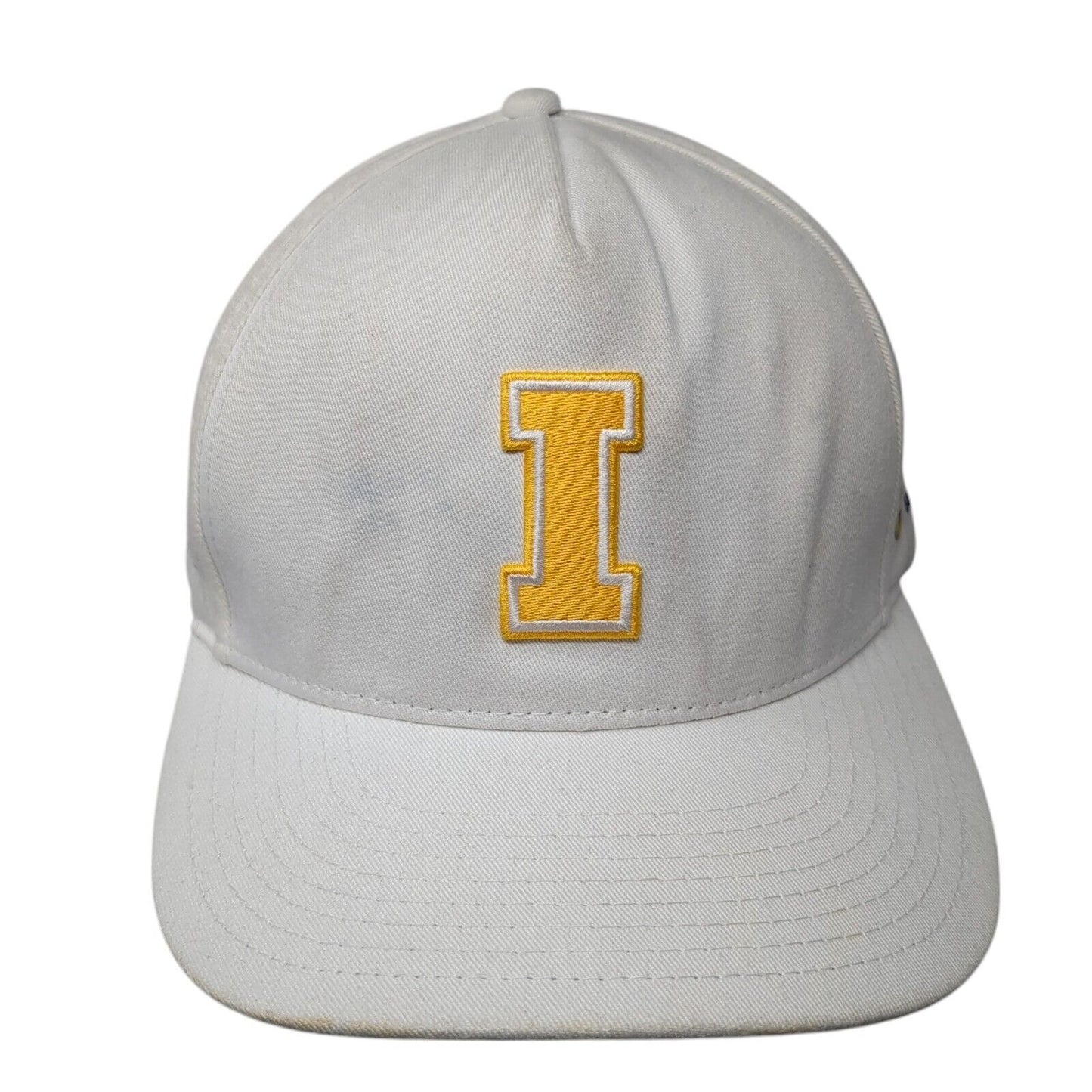 Letter I PGA Golf Management Snapback Hat White One Size Adjustable Pukka