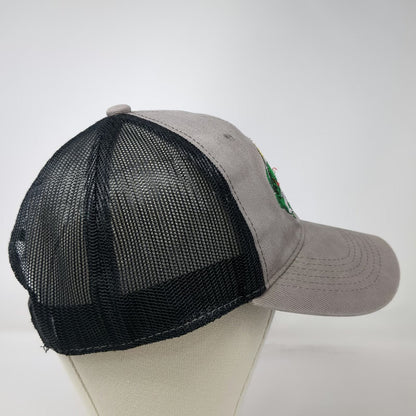 Bass Pro Shops Trucker Hat Gray Black One Size Mesh Snapback Embroidered Fishing