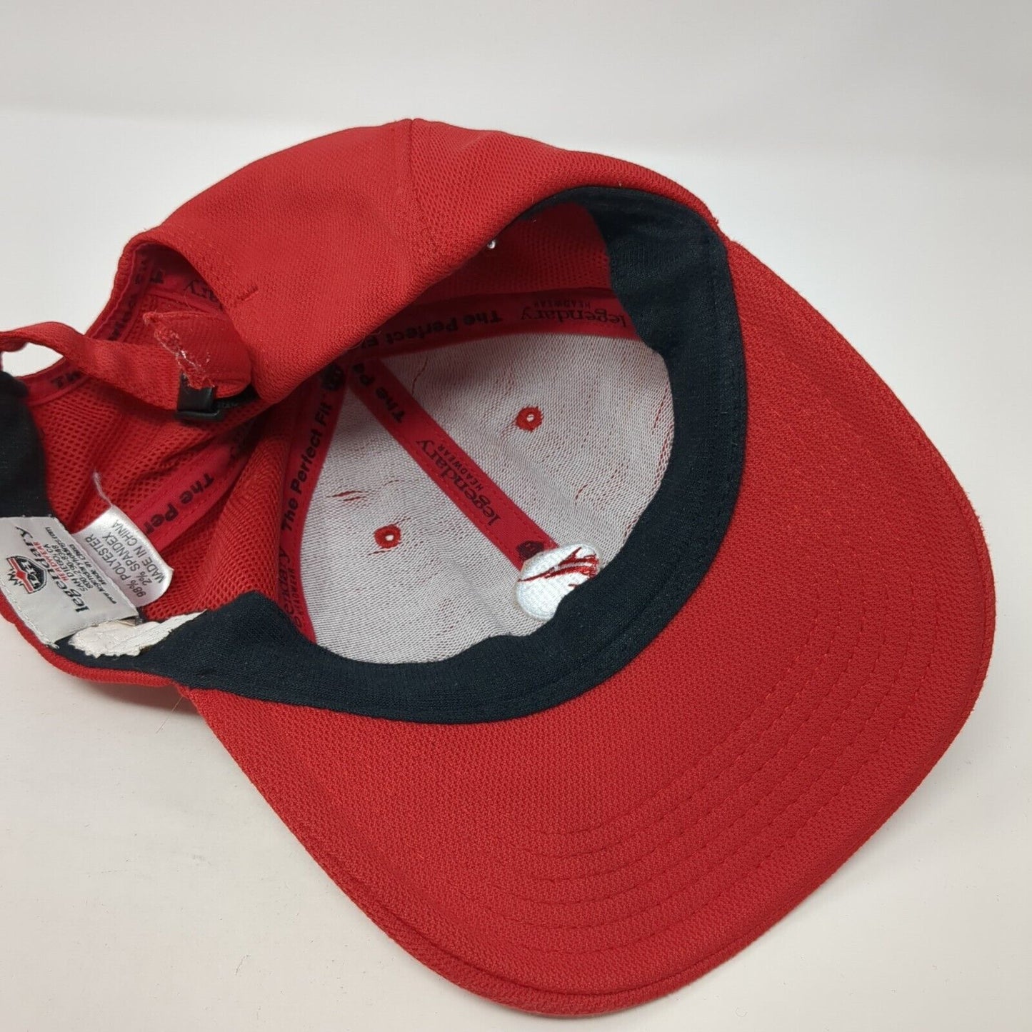 Swan Hunter Slideback Baseball Cap Red One Size Adjustable Embroidered Legendary